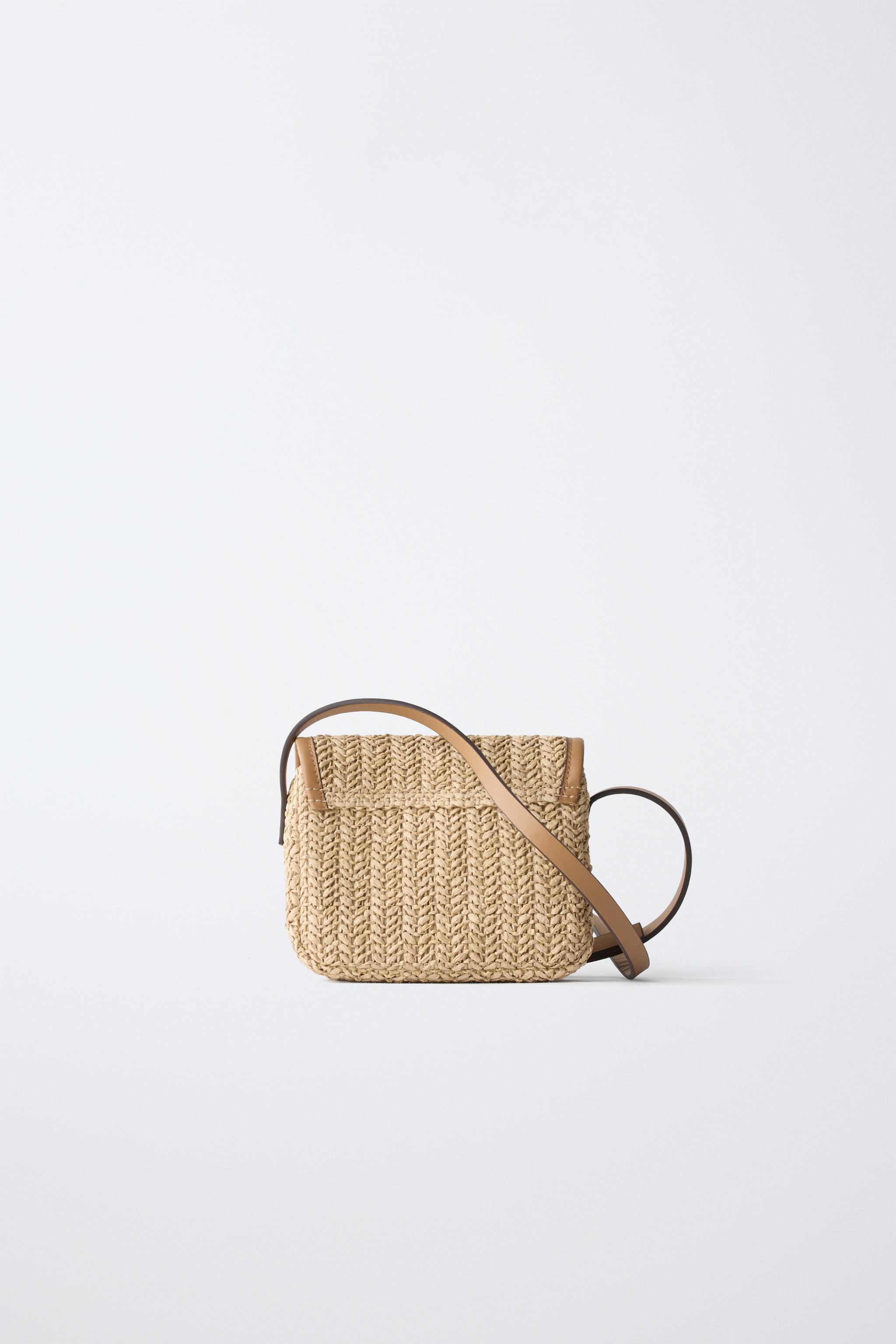 RAFFIA CHERRY CROSSBODY BAG